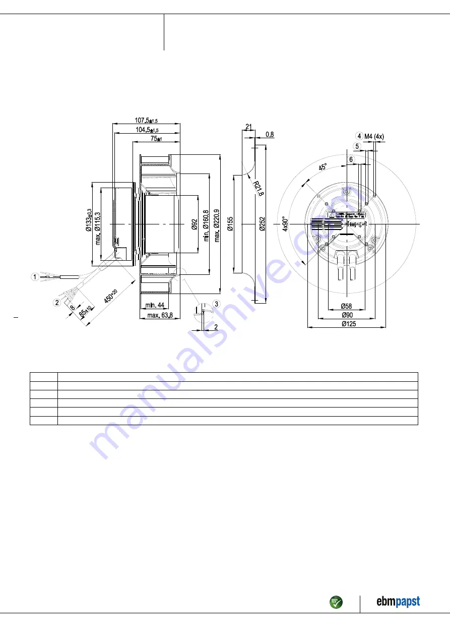 ebm-papst R3G220-AE50-01 Скачать руководство пользователя страница 4