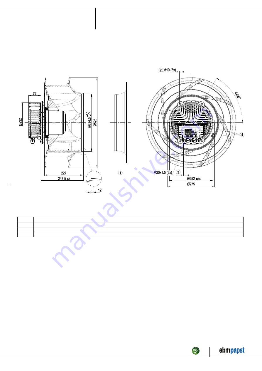 ebm-papst R3G500-RI87-21 Operating Instructions Manual Download Page 4