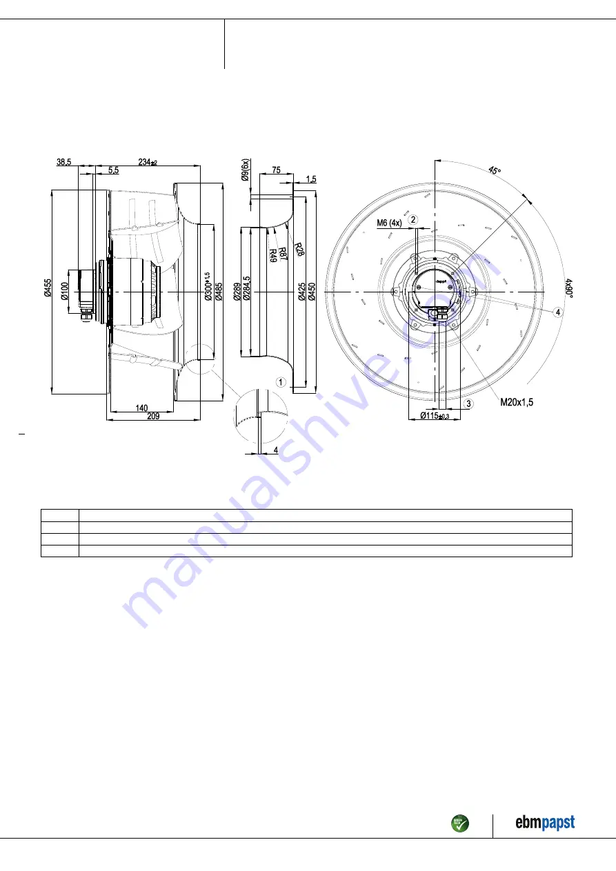 ebm-papst R4D450-AK03-05 Скачать руководство пользователя страница 4