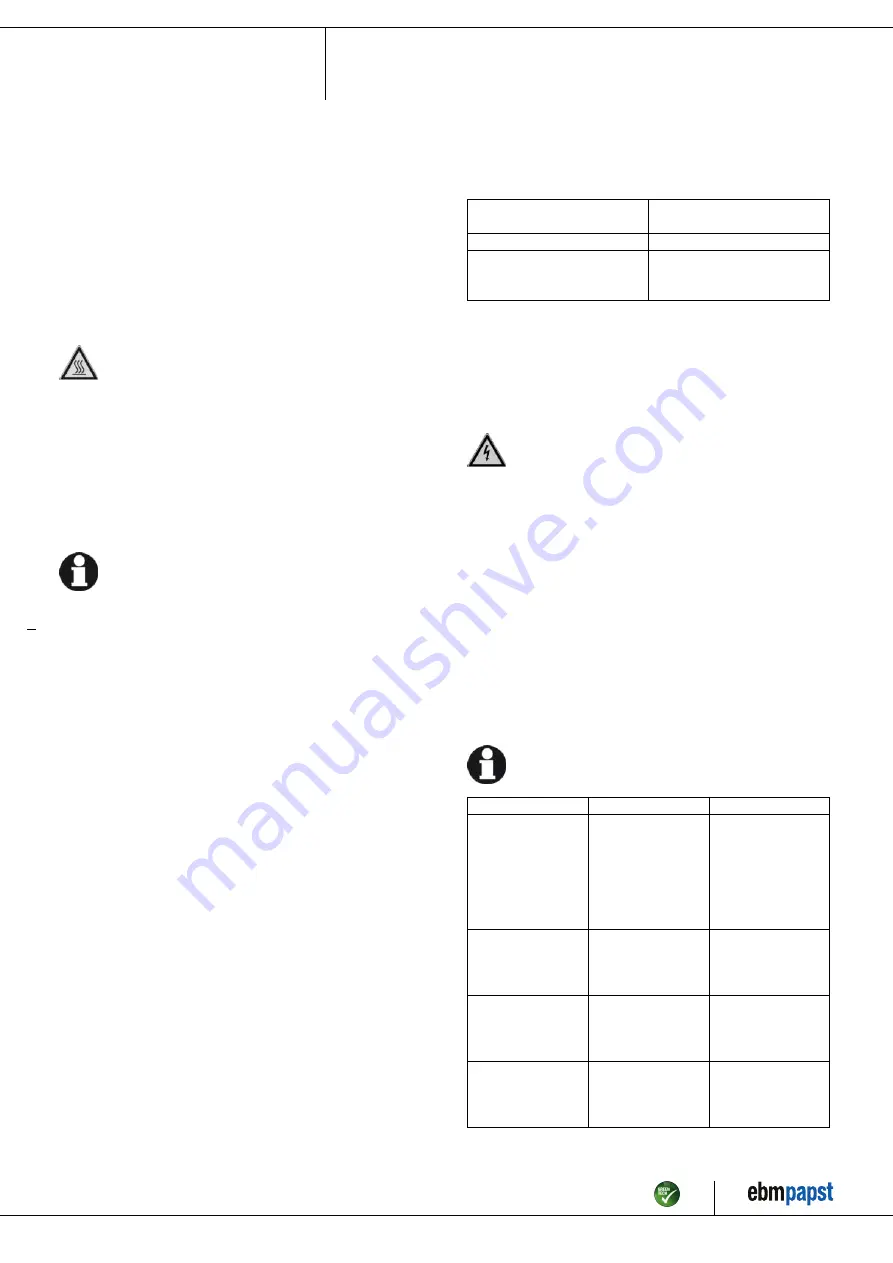 ebm-papst S1G305-DA01-02 Operating Instructions Manual Download Page 8