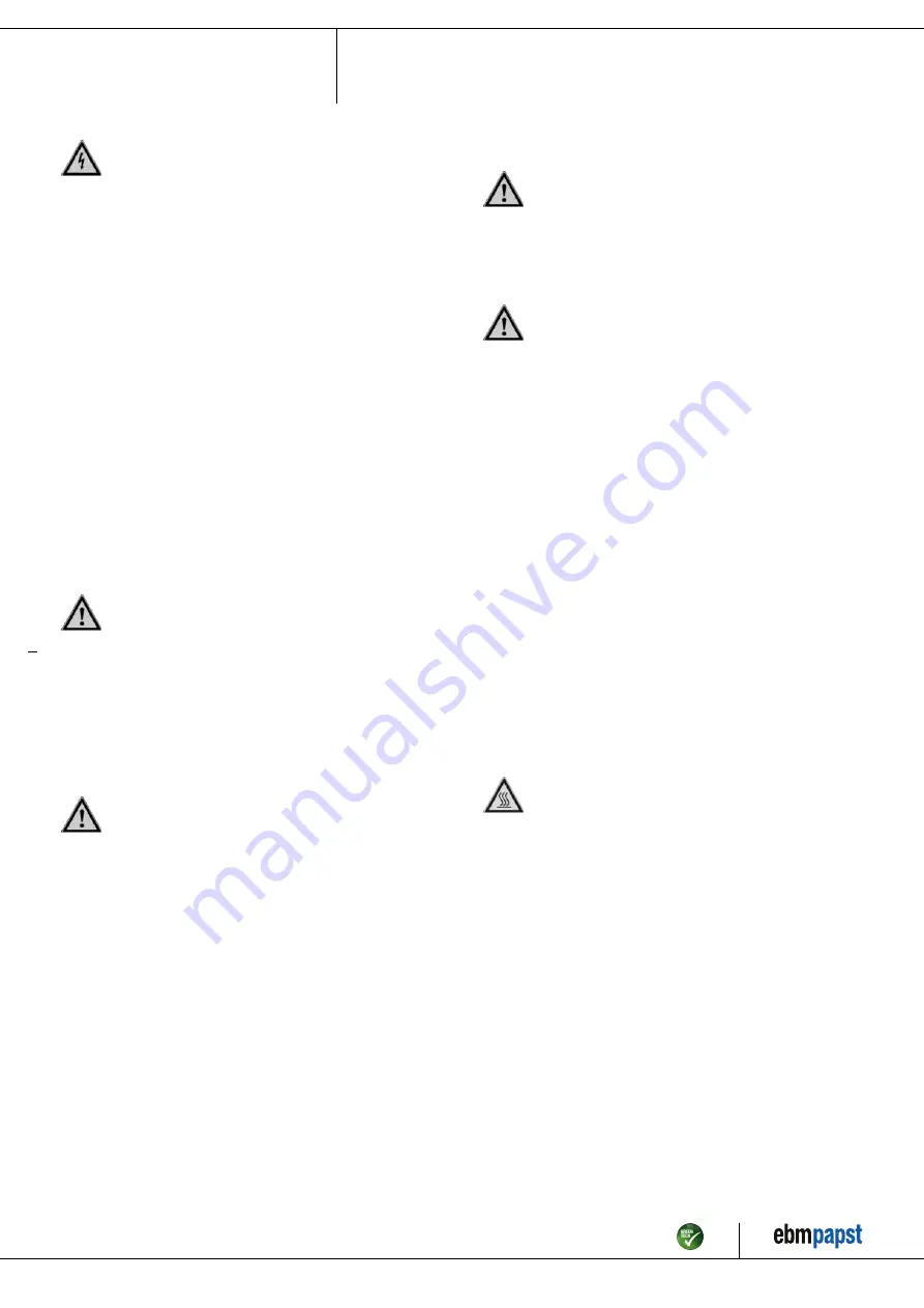 ebm-papst S3G910-BV02-01 Operating Instructions Manual Download Page 2