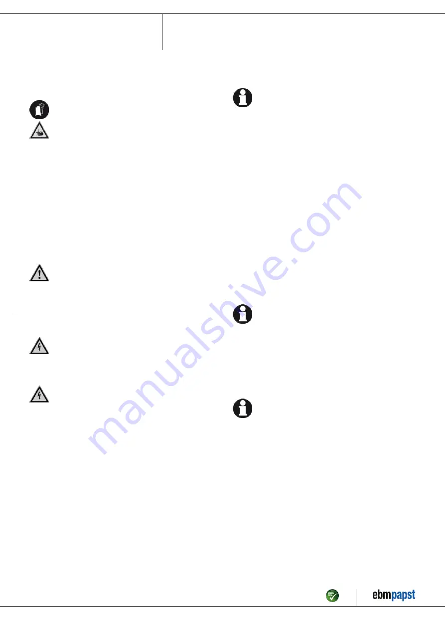 ebm-papst W2S130-AA25-76 Operating Instructions Manual Download Page 6