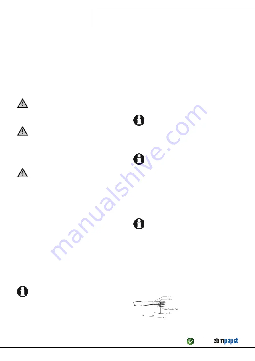 ebm-papst W6D800-NG13-01 Operating Instructions Manual Download Page 8