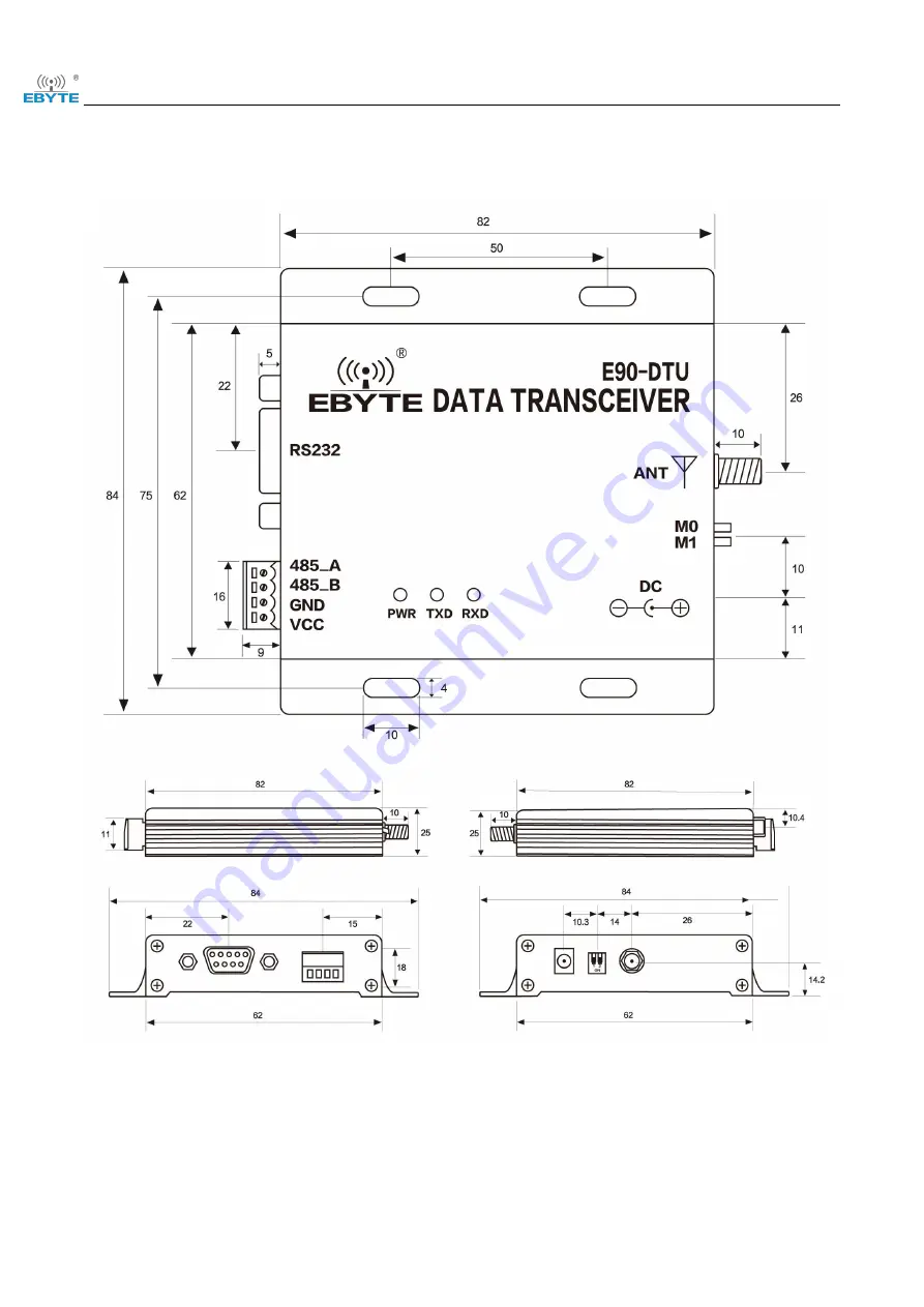 Ebyte E90-DTU-433L33-V8 User Manual Download Page 9