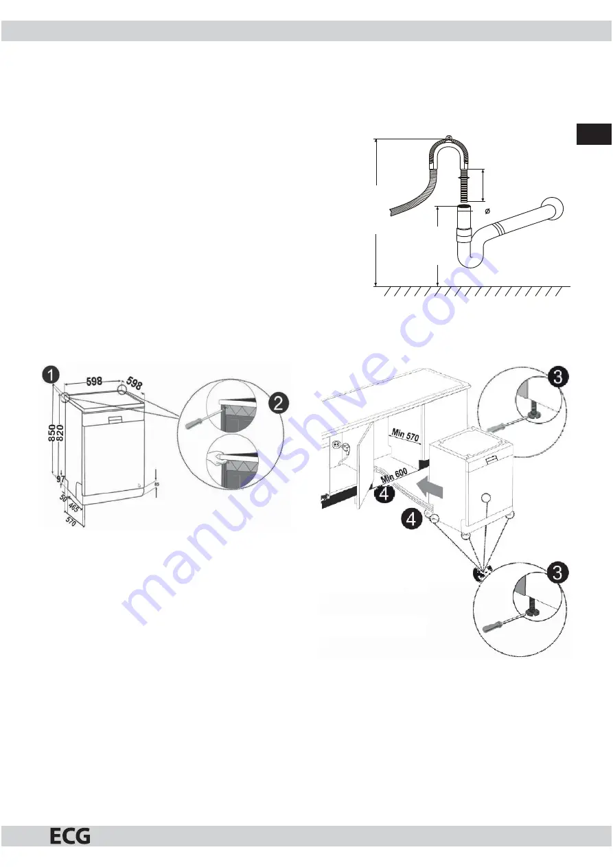 ECG EDF 6023 WA++ Instruction Manual Download Page 27