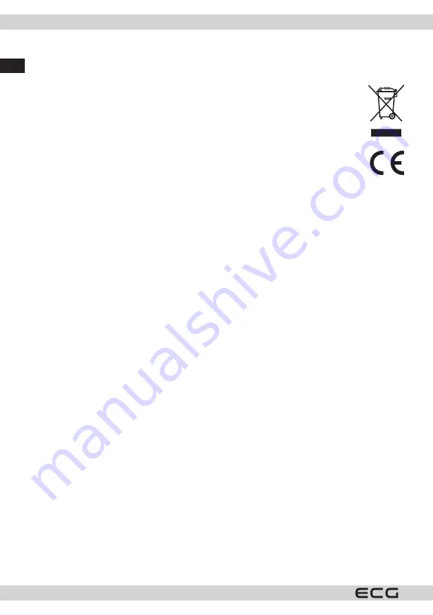 ECG MTD 2071 SE Instruction Manual Download Page 14