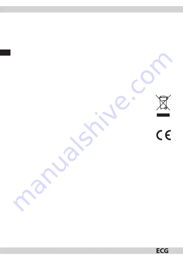 ECG MTM 2003 W Instruction Manual Download Page 20