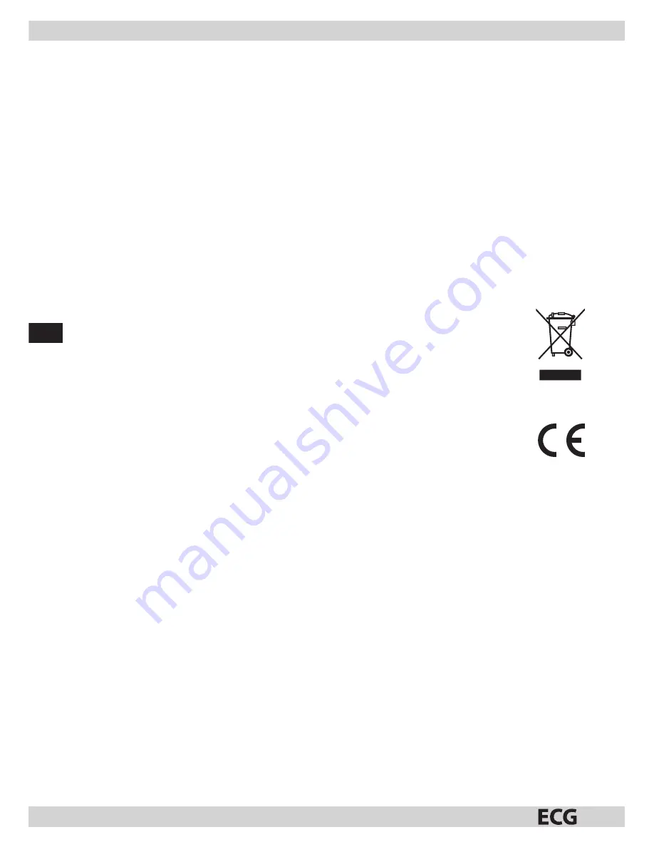 ECG MTM 2003 W Скачать руководство пользователя страница 20