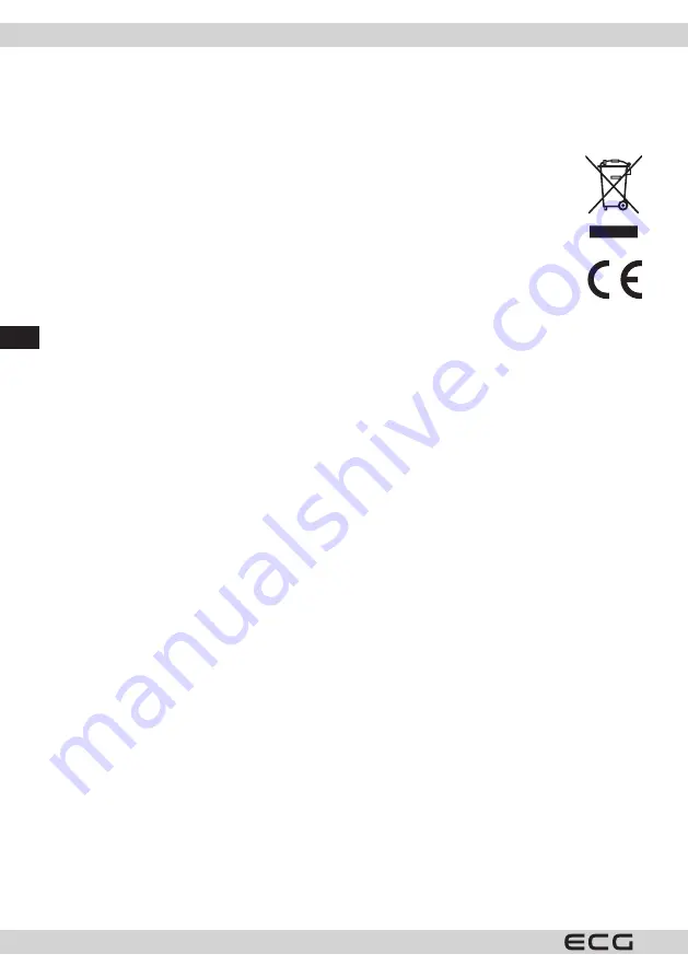 ECG RS 5011 Instruction Manual Download Page 34