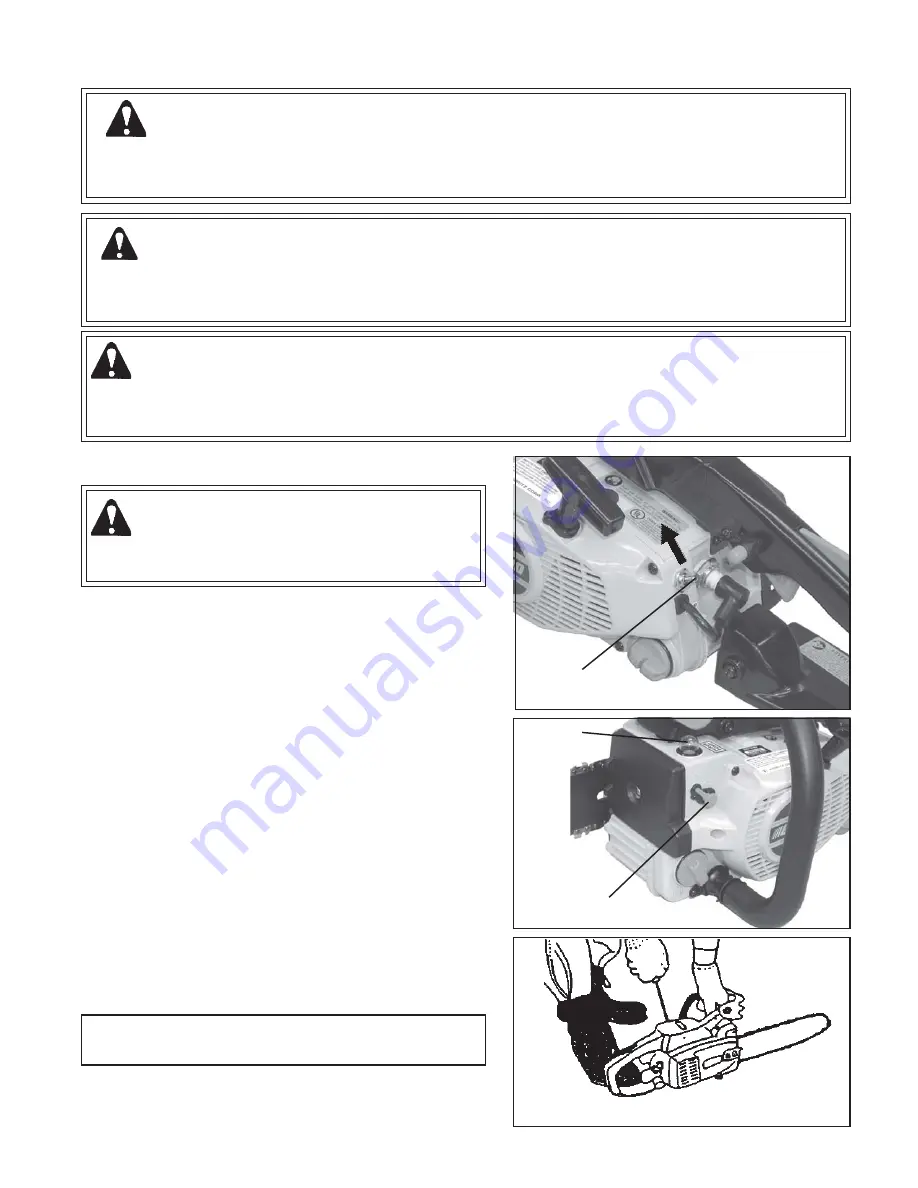 Echo CS-306 Instruction Manual Download Page 11