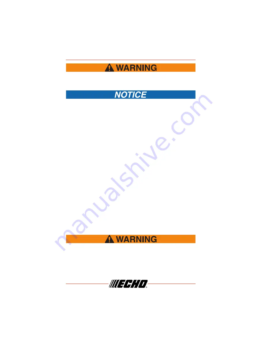 Echo CS-4920 Operator'S Manual Download Page 42