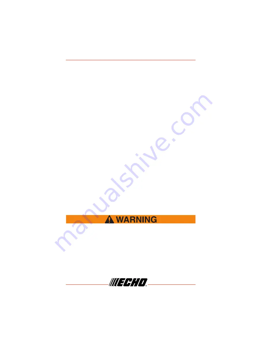 Echo CS-590 Operator'S Manual Download Page 10