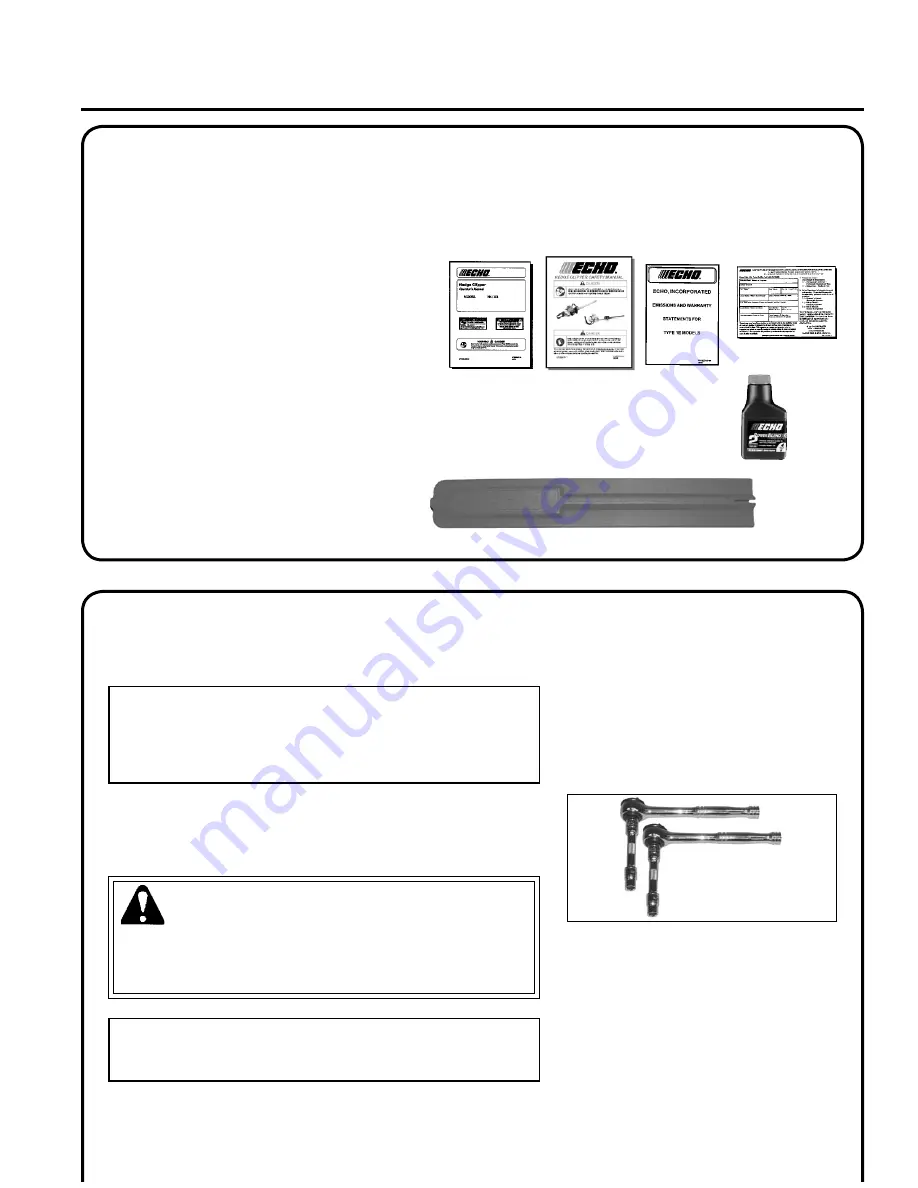 Echo HC-150 Operator'S Manual Download Page 9