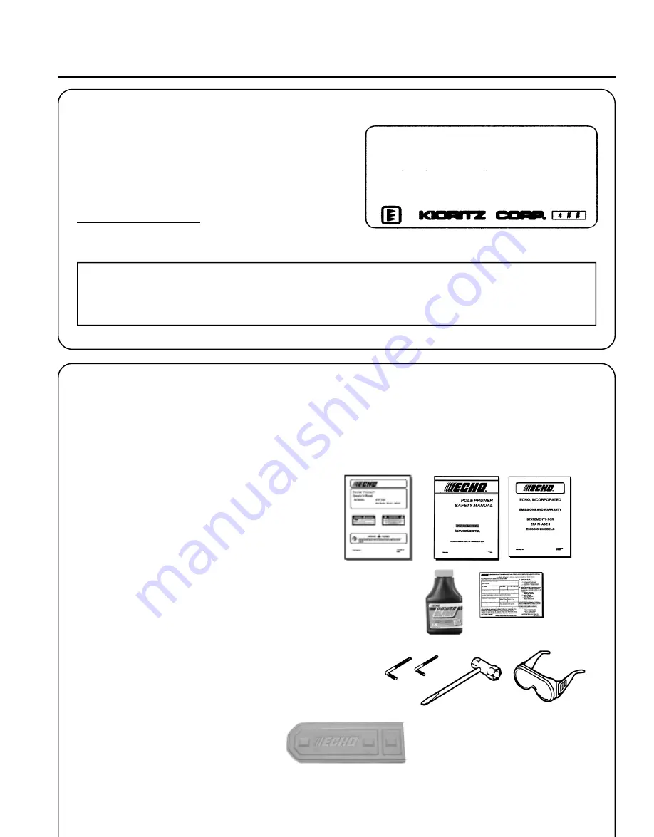 Echo Power Pruner PPT-230 Operator'S Manual Download Page 7