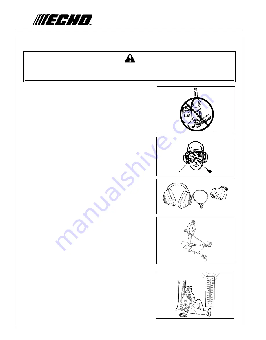 Echo SMR-2110 TYPE 1E - 02-99 Operator'S Manual Download Page 6