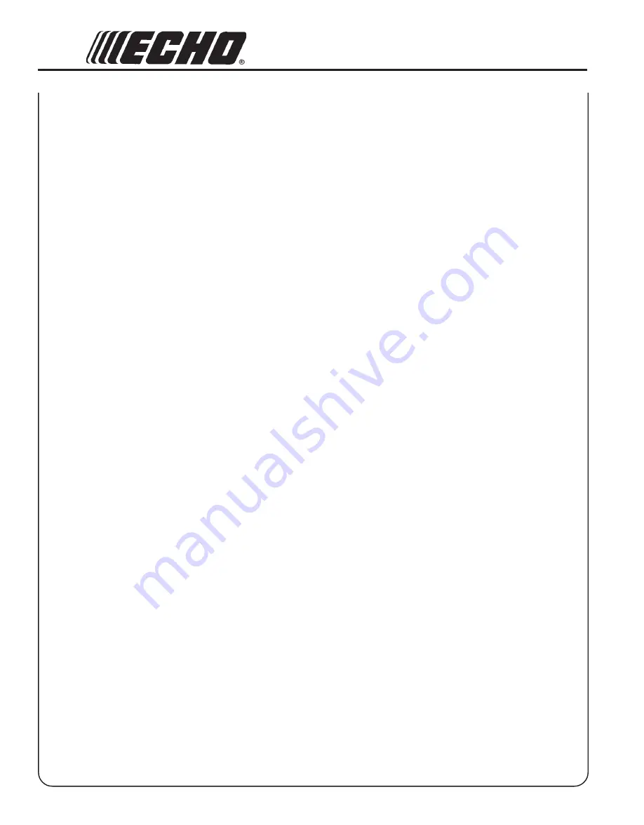 Echo SRM-2400 TYPE 1E - 04-98 Operator'S Manual Download Page 12