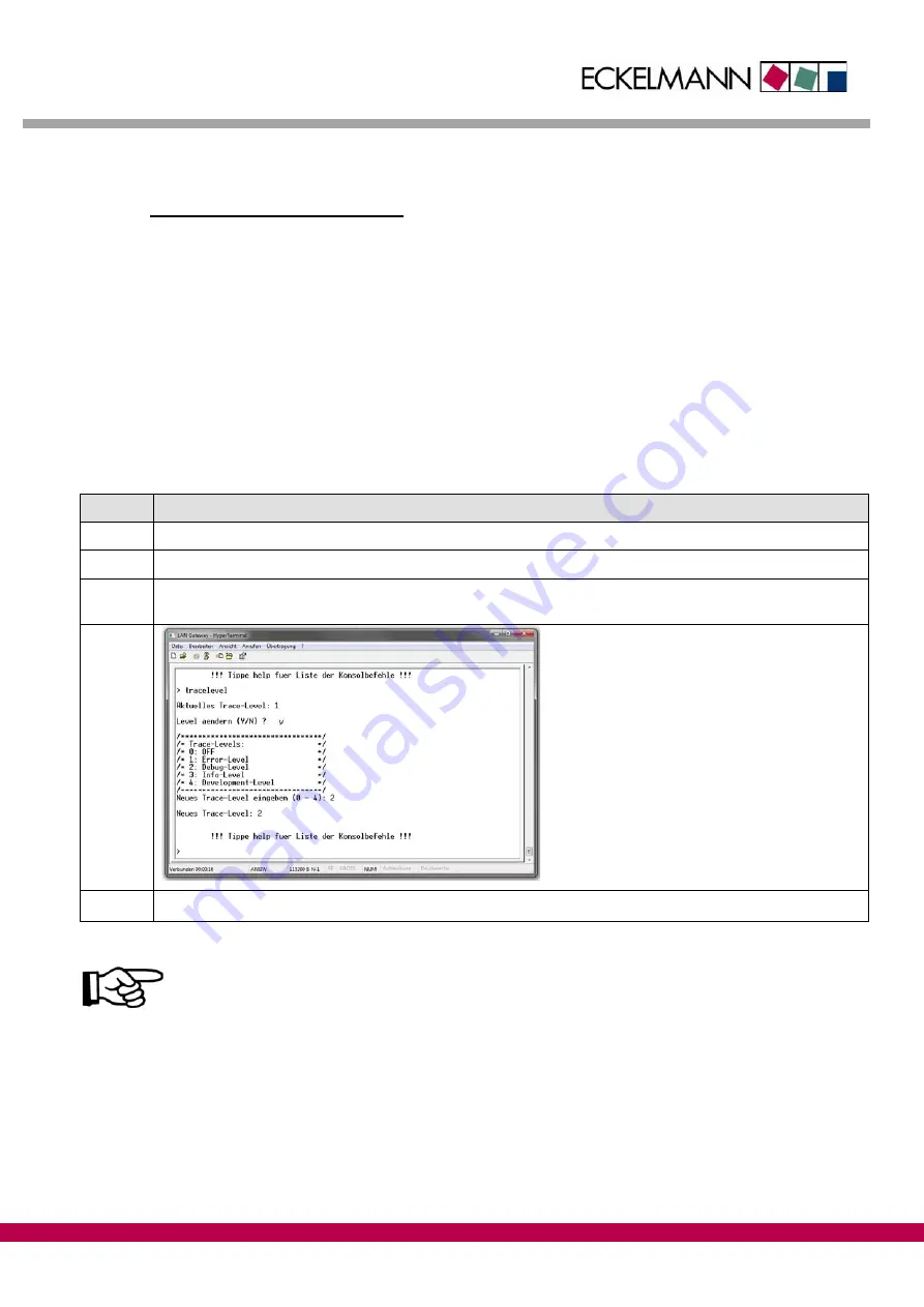 ECKELMANN LAN Gateway Operating Instruction Download Page 20