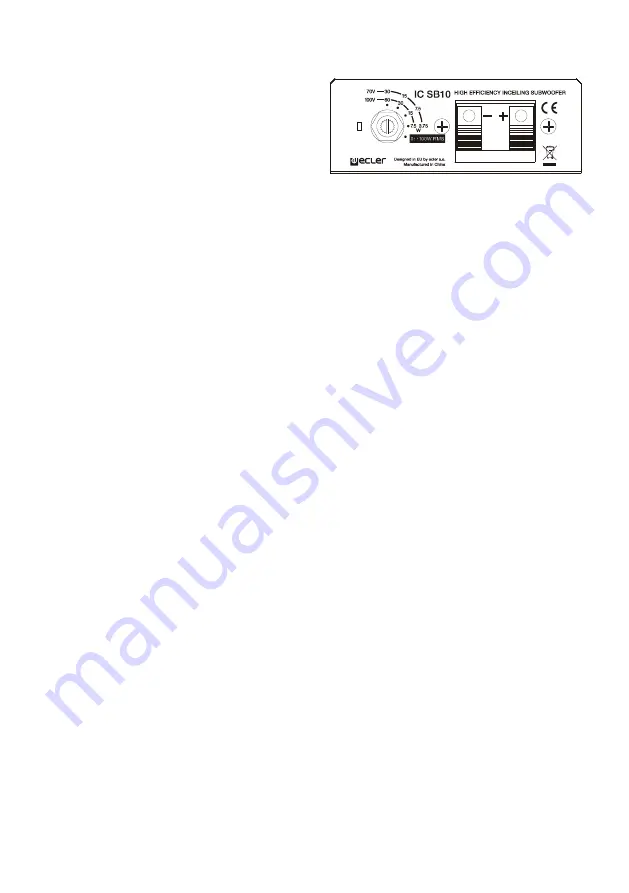 Ecler IC SB10 Instruction Manual Download Page 9