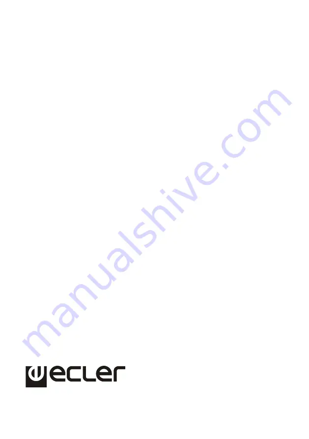 Ecler IW6PLUS Instruction Manual Download Page 20