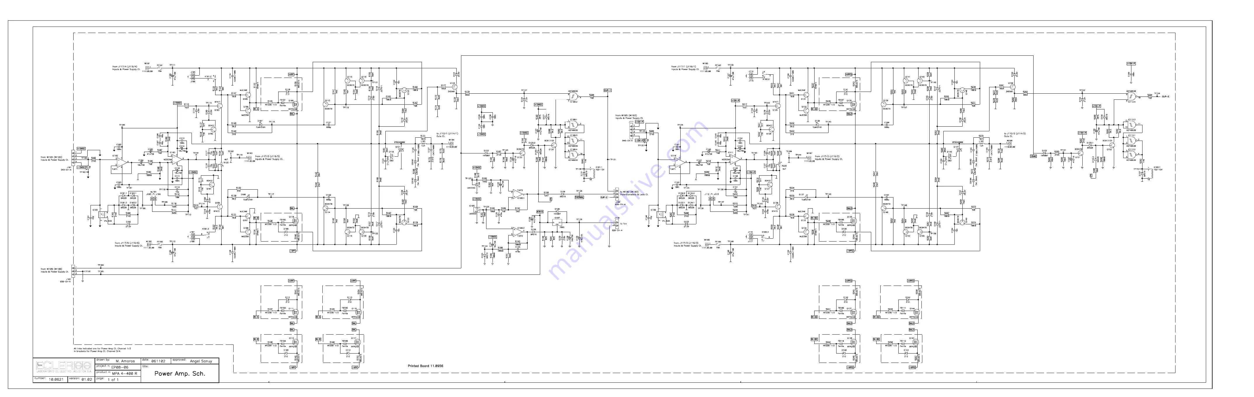 Ecler MPA4-400 Service Manual Download Page 6