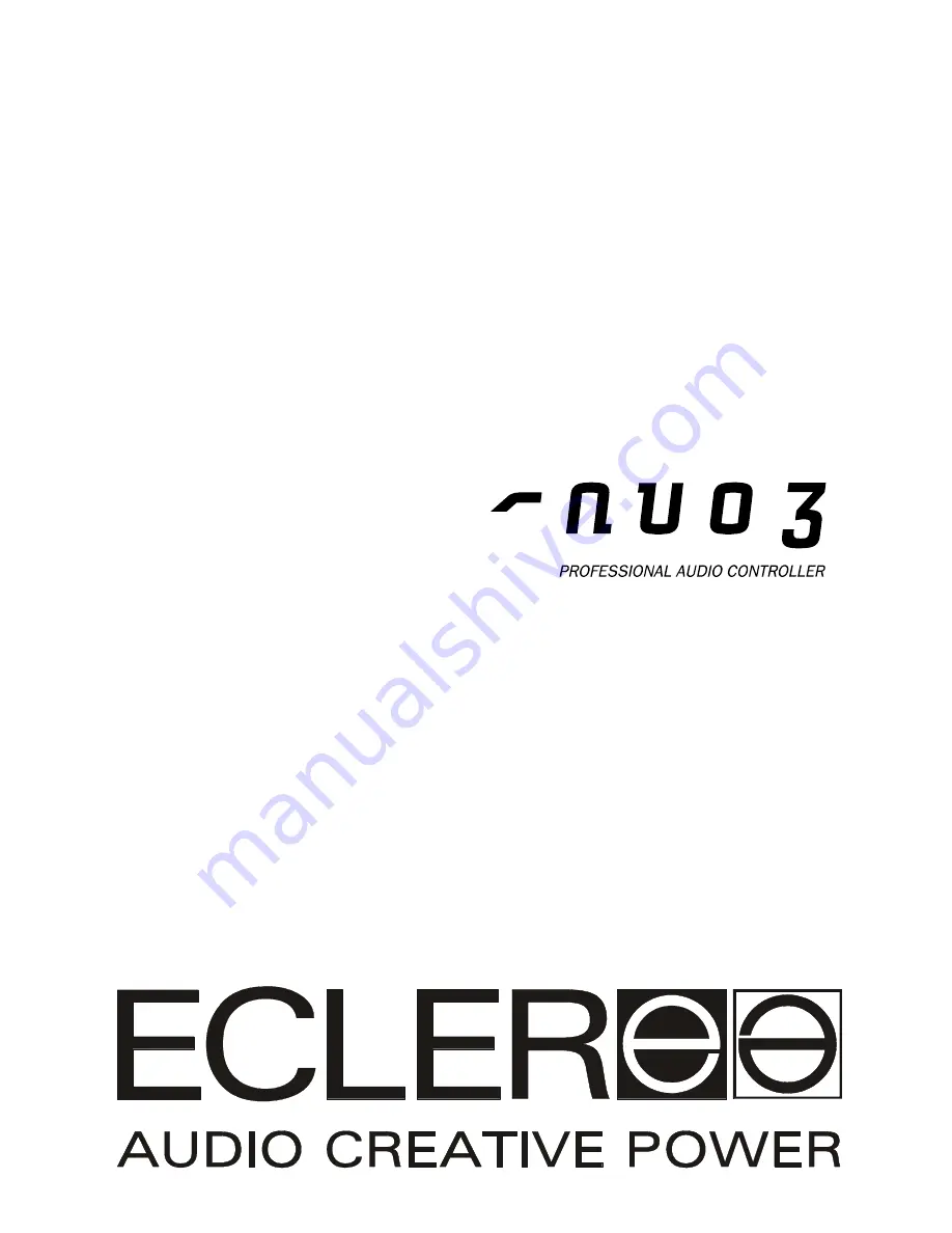 Ecler Nuo3 User Manual Download Page 1