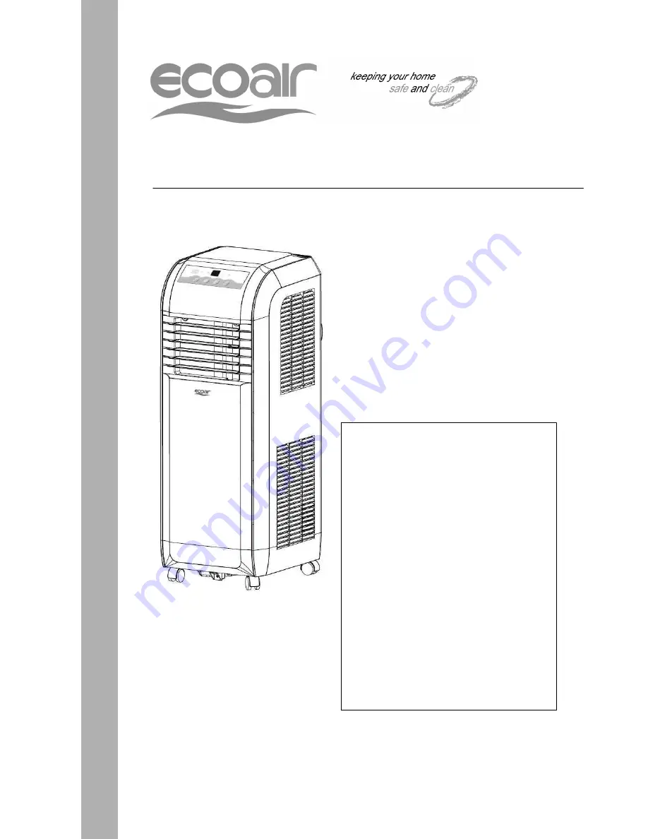 Ecoair ECO8P Скачать руководство пользователя страница 1