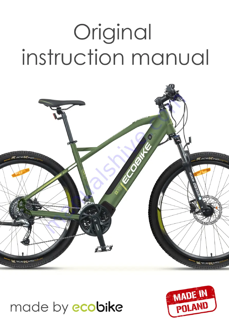 Ecobike 5903317860136 Original Instruction Manual Download Page 1