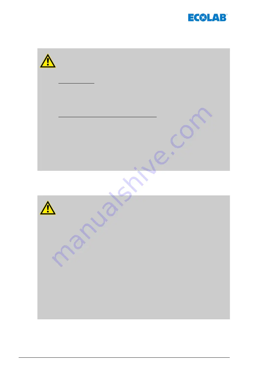 Ecolab Elados EMP KKS E60 Operating Instructions Manual Download Page 16