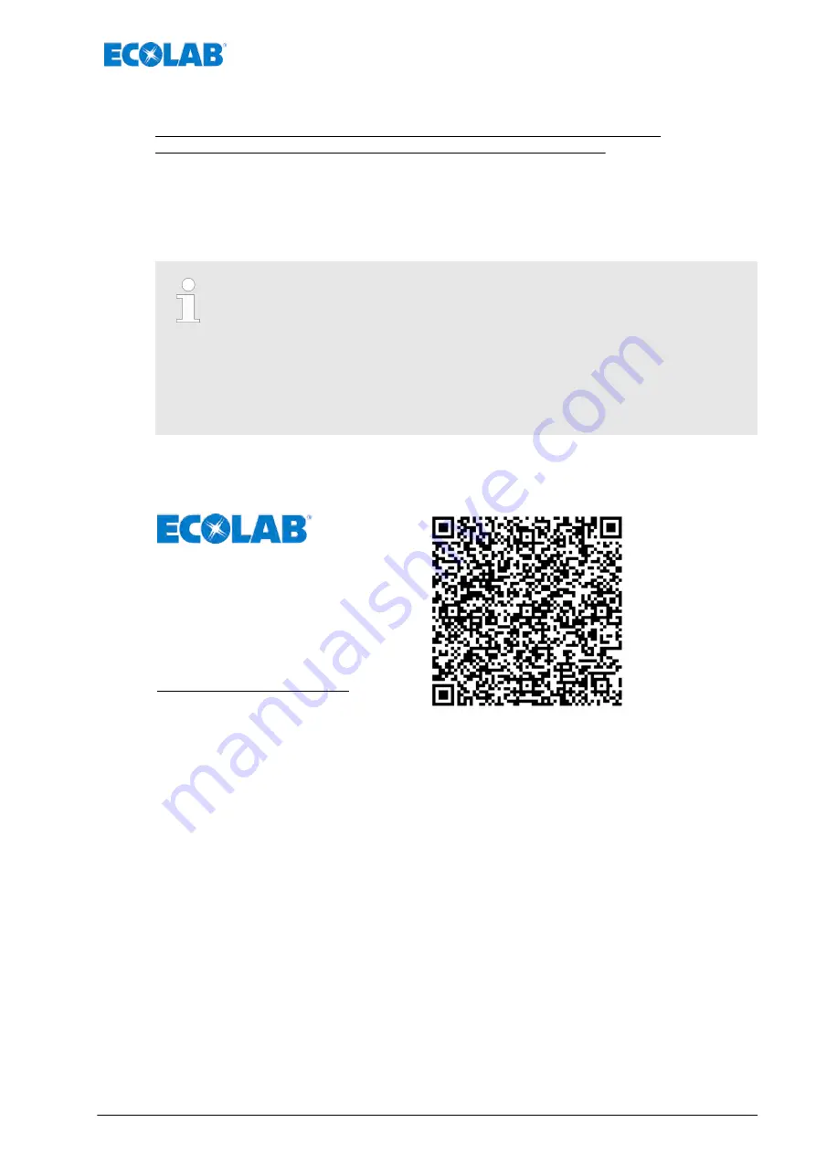 Ecolab Elados EMP KKS E60 Operating Instructions Manual Download Page 283