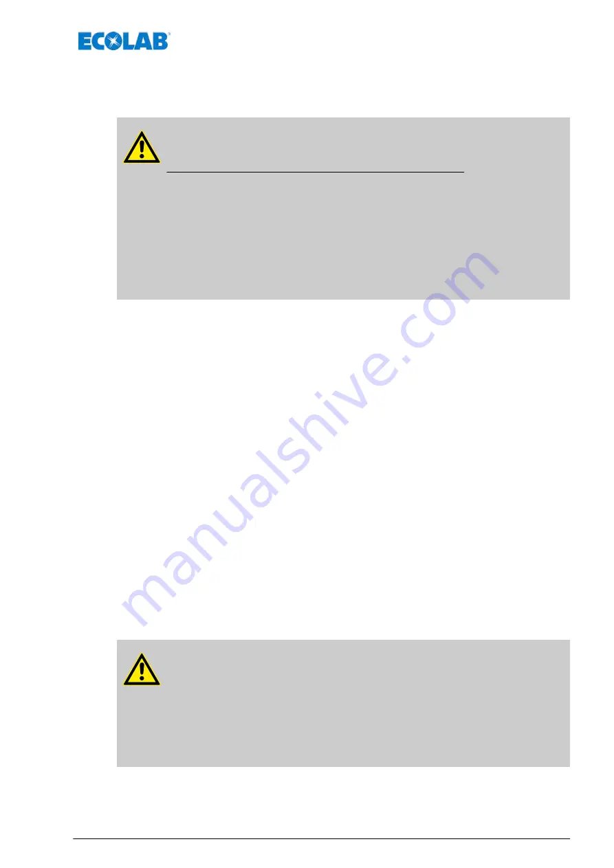 Ecolab Elados EMP KKS E60 Operating Instructions Manual Download Page 285