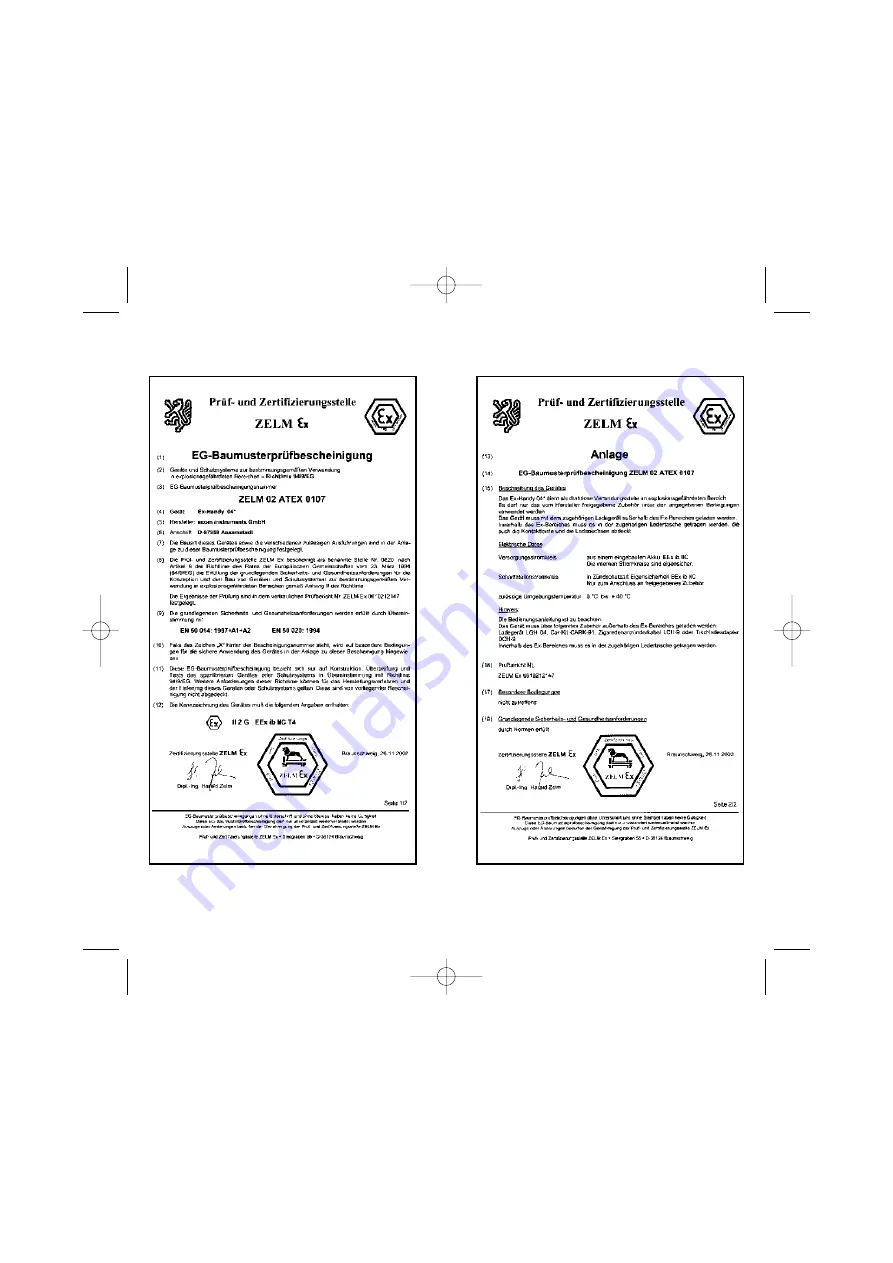 Ecom Ex-Handy 04 Operating Instructions Manual Download Page 18