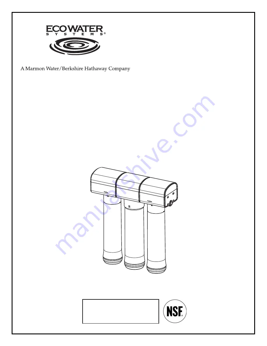 EcoWater ERO-175 Manual Download Page 1