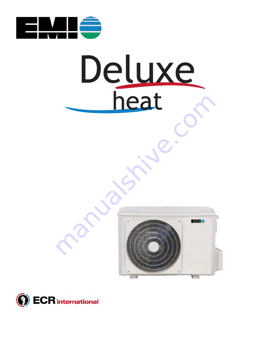 ECR International Deluxe Heat DHSZ109DA Installation Manual Download Page 1