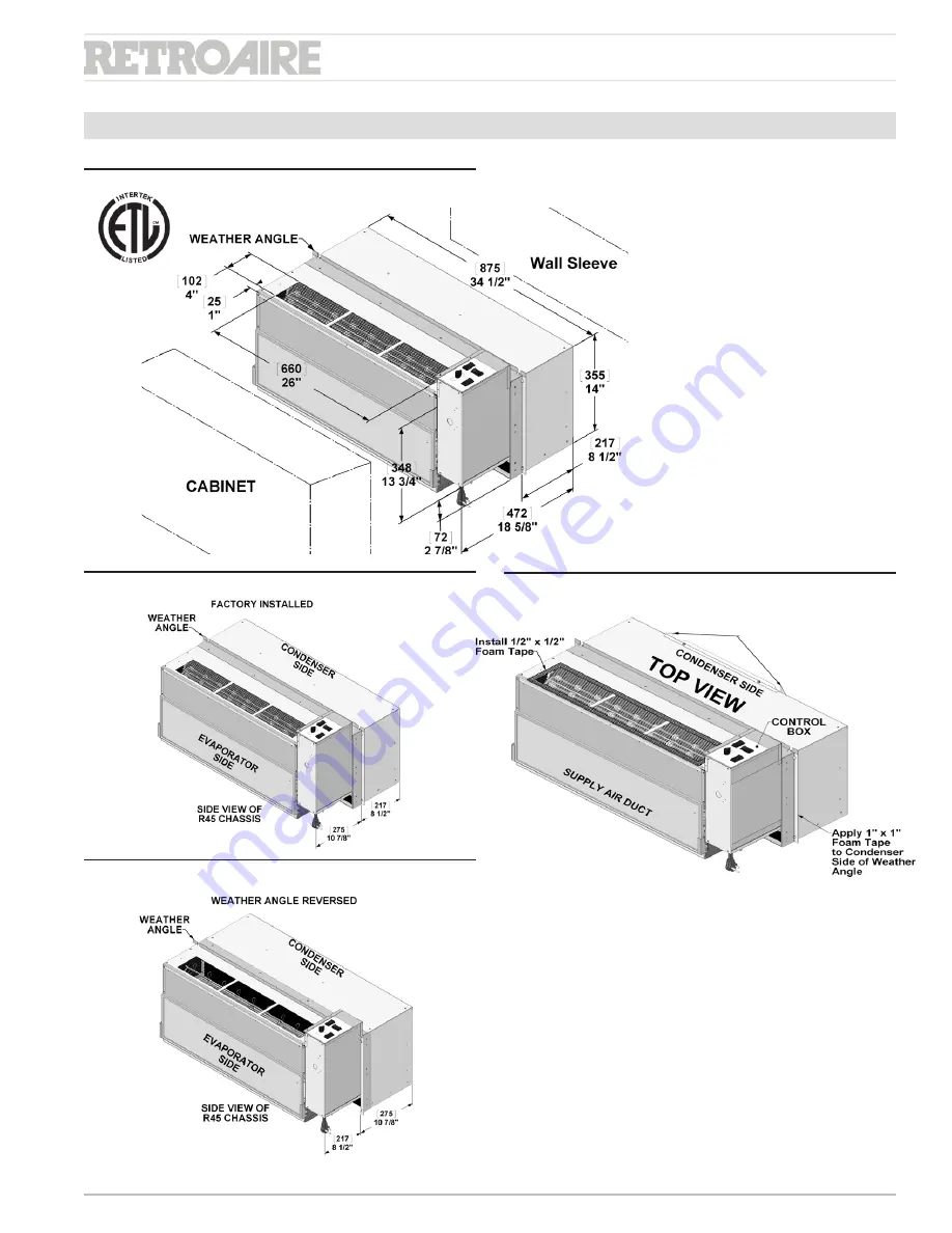 ECR RETROAIRE R10C Installation, Operation & Maintenance Manual Download Page 19