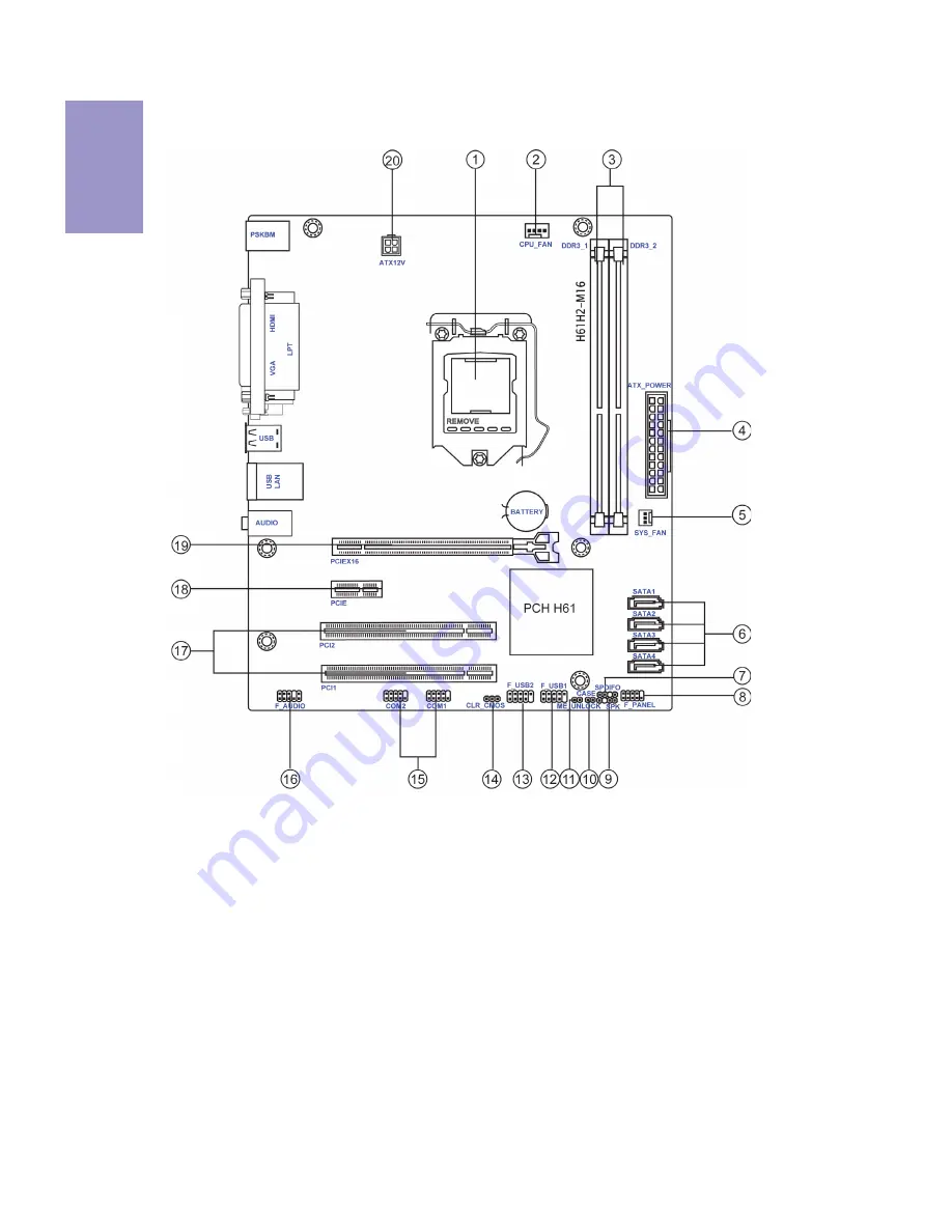 ECS H61H2-M16 User Manual Download Page 8