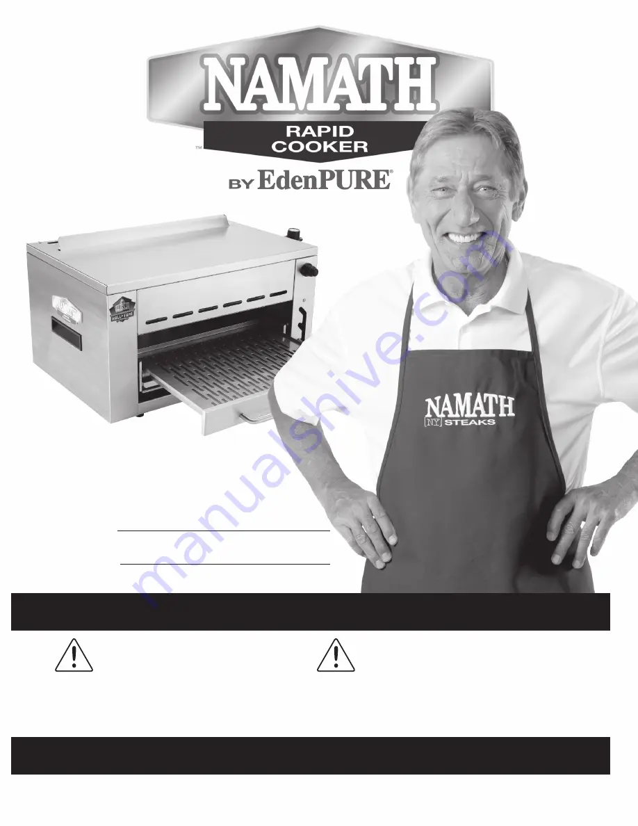 EdenPURE Namath Rapid Cooker Product Manual Download Page 13