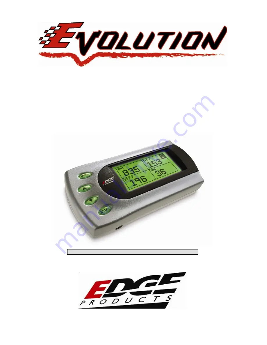 Edge Evolution 15051 Installation Instructions & Manual For Maintenance Download Page 1