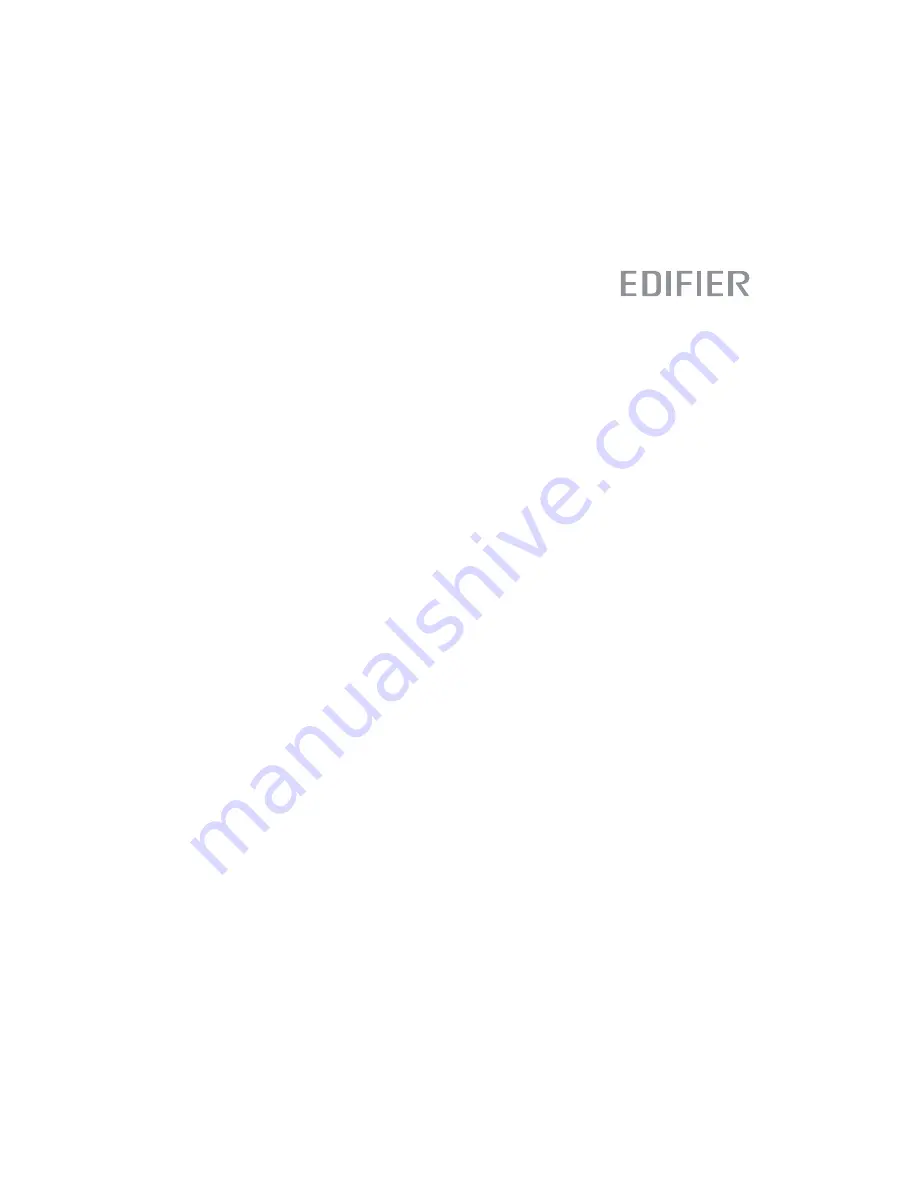 EDIFIER Eclipse User Manual Download Page 1