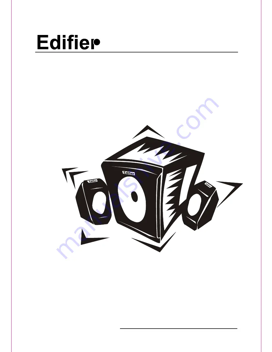 EDIFIER X100 User Manual Download Page 1