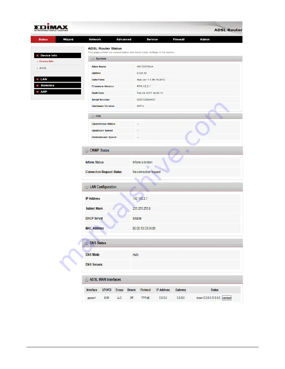 Edimax AR-7287WnA Скачать руководство пользователя страница 24