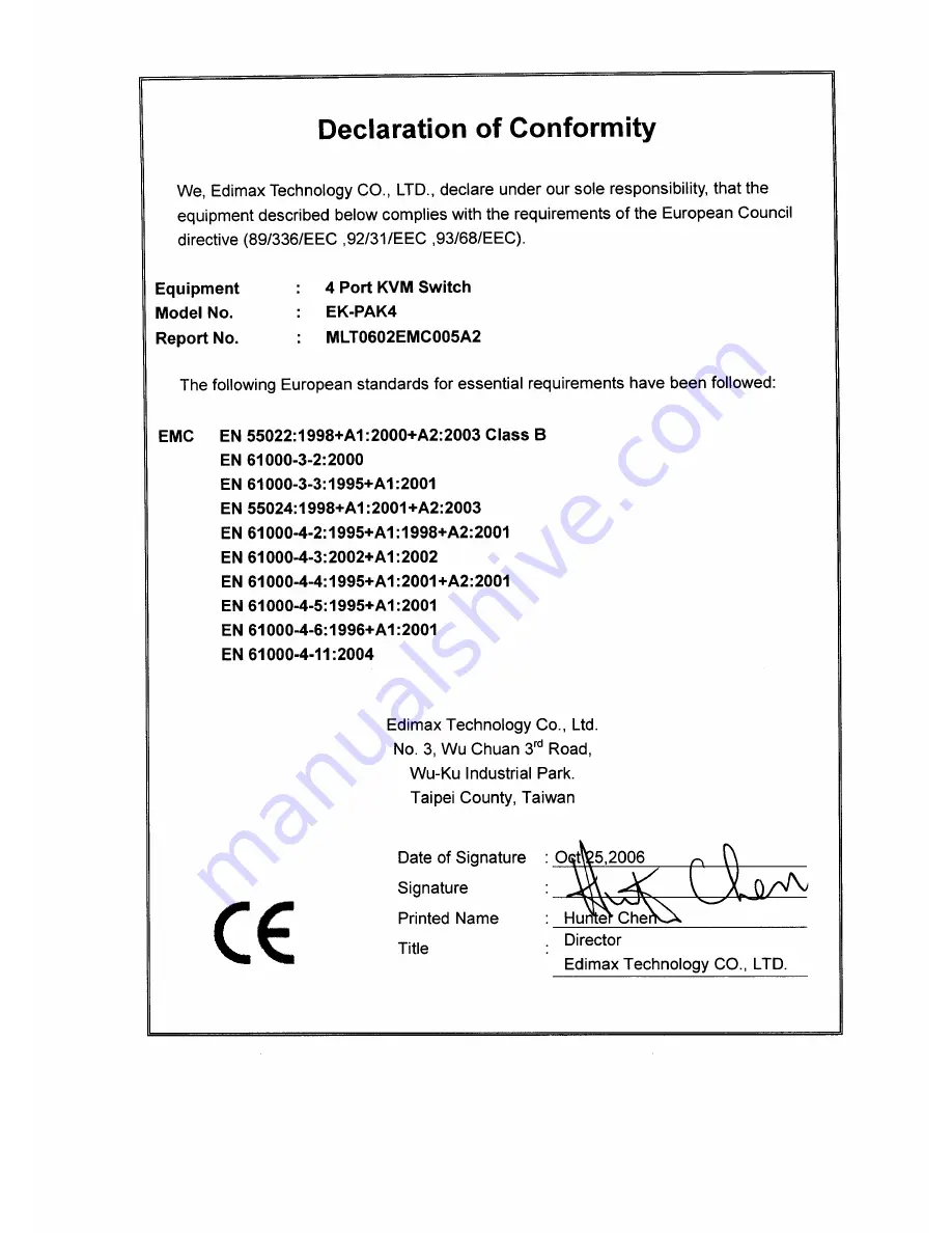 Edimax EK-PAK4 Manual Download Page 1