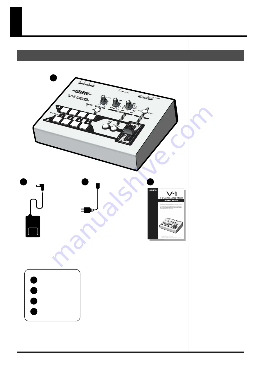 Edirol V-1 Owner'S Manual Download Page 9