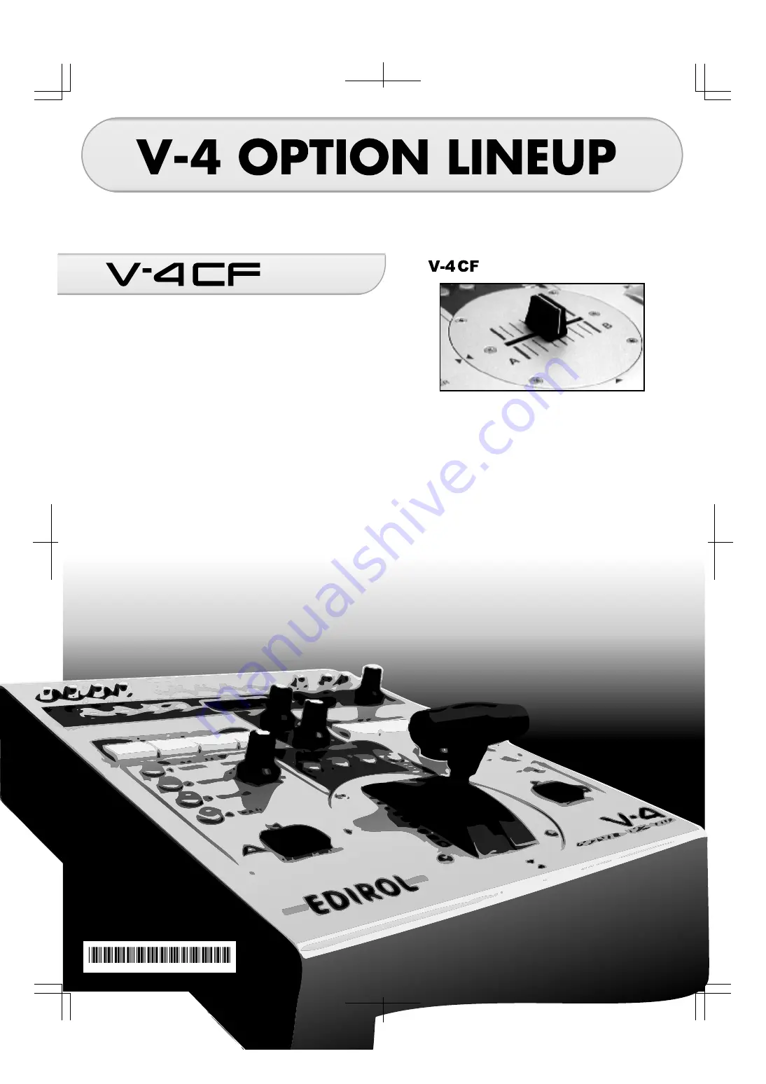 Edirol V-4CF Supplementary Manual Download Page 1