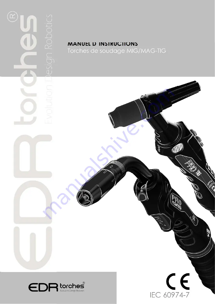 EDR torches PRO15 Instruction Manual Download Page 1