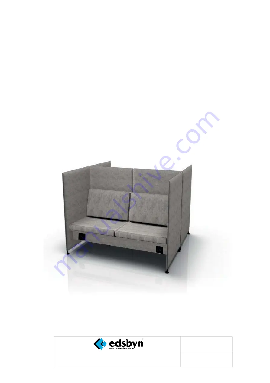 Edsbyn Ease sofa dual Скачать руководство пользователя страница 1