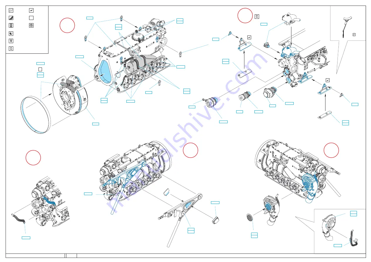 Eduard Brassin Bf 109G-6 engine and fuselage guns Скачать руководство пользователя страница 2