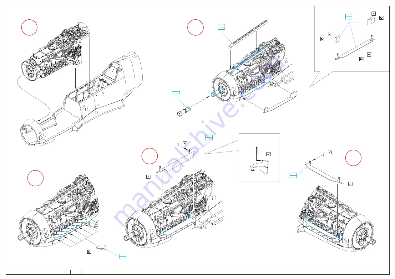 Eduard Brassin Bf 109G-6 engine and fuselage guns Скачать руководство пользователя страница 7