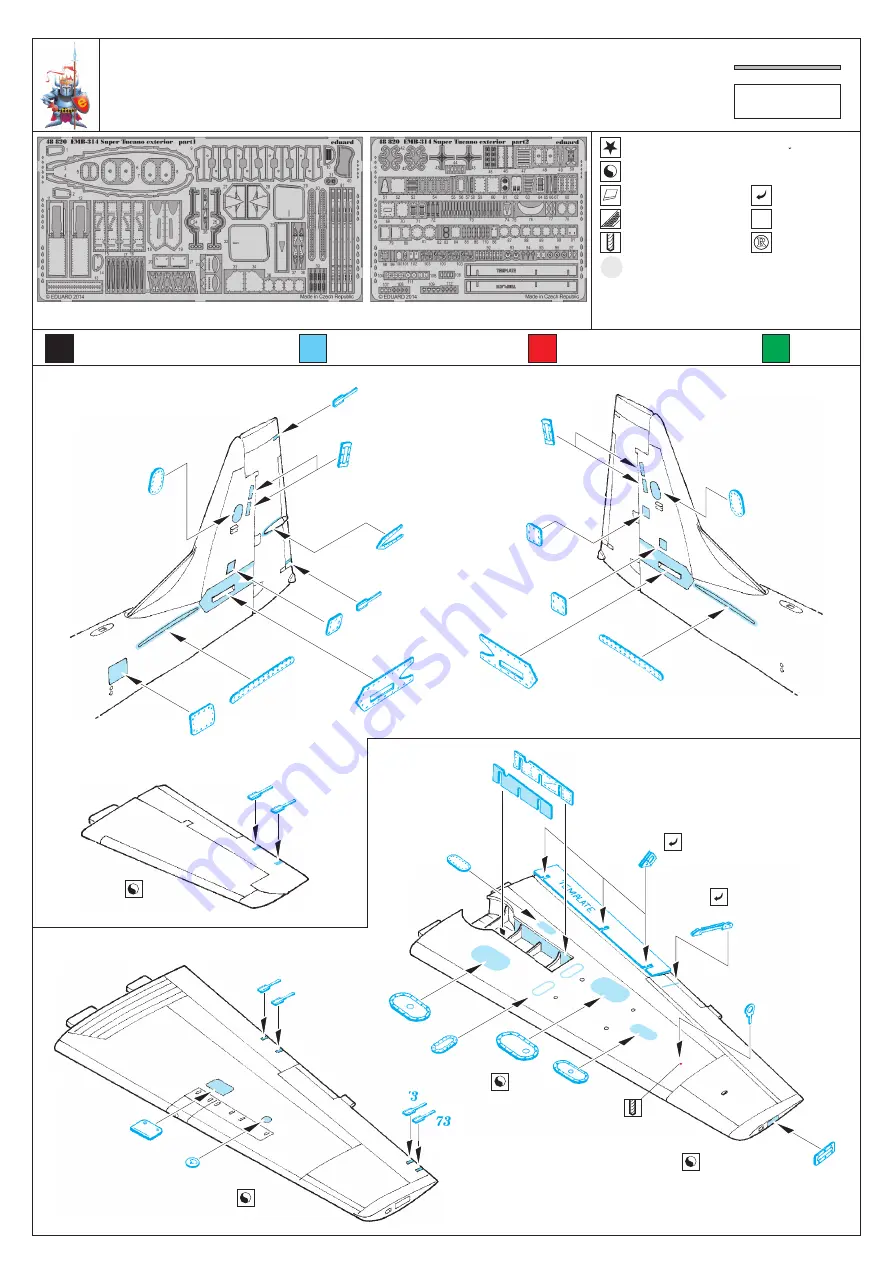 Eduard EMB-314 Super Tucano exterior Скачать руководство пользователя страница 1