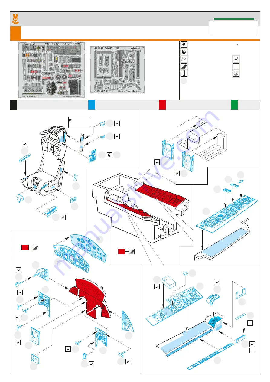 Eduard F-104S Quick Start Manual Download Page 1