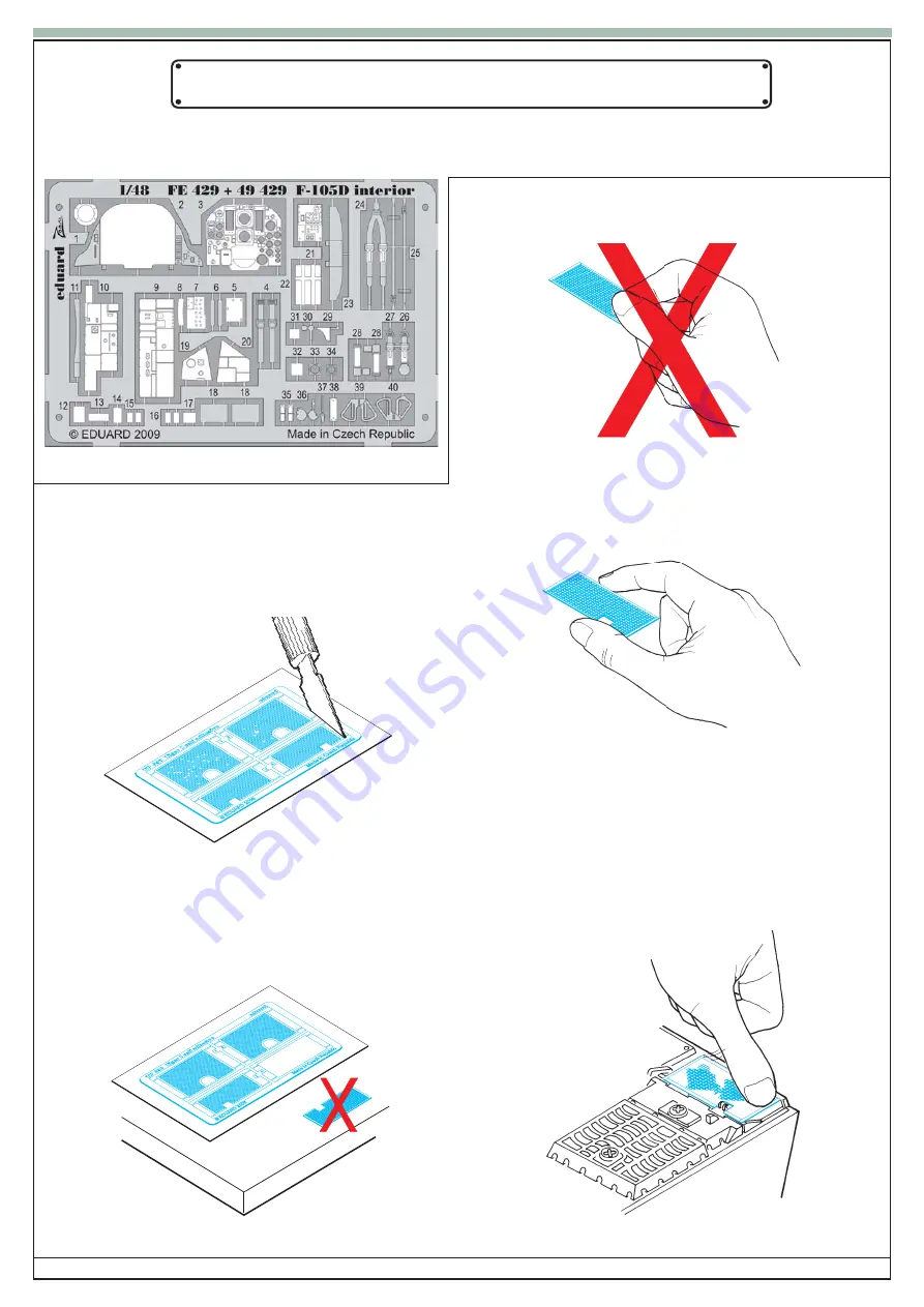 Eduard F-105D interior S.A. Скачать руководство пользователя страница 6